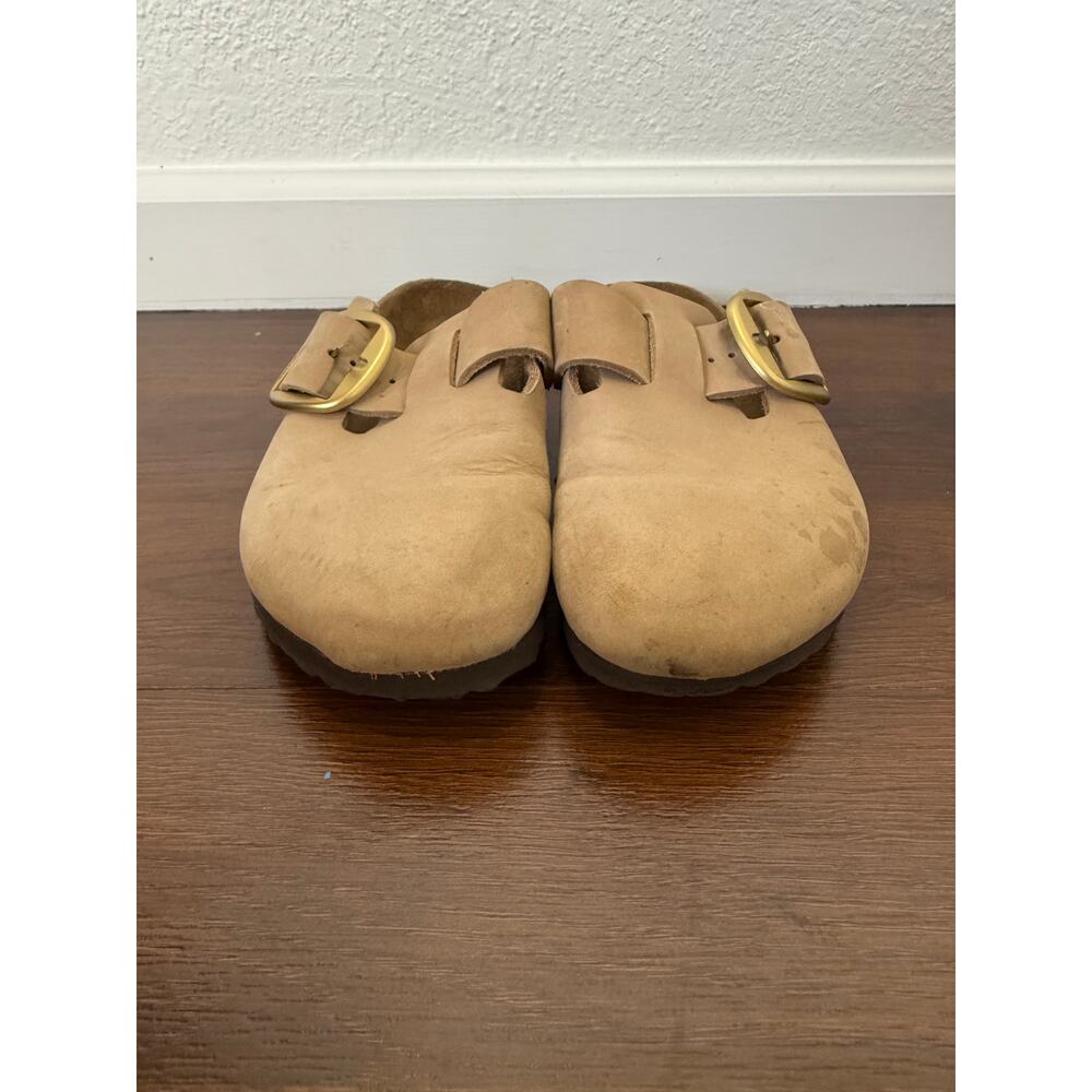 Birkenstock Boston Big Buckle Clogs Sandcastle EU40 US9.5 Casual Preppy Minimal - Picture 2 of 8